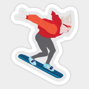 extrem snowboard Sticker